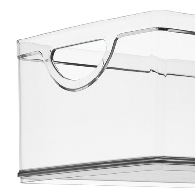 iDESIGN Plastic Kitchen Cabinet Storage Bins - Set of 4 - Clear - Made in USA — фото 4