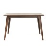 PAGED Extendable Dining Table Foldable Kitchen Table with Steel Legs, 39.8-63.2" Living Room Table for 4/6 Person, Space Saving - 2 of 4