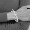 Black Bow Jewelry Stainless Steel 3 Piece Intertwined Bangle Bracelet - 3 of 4