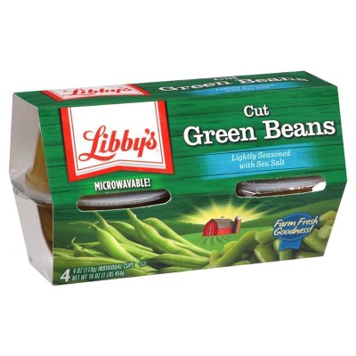 Libby's Cut Green Beans Cups - 16oz : Target