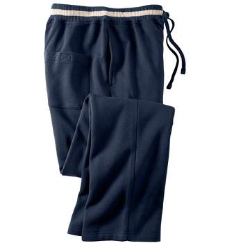 KingSize Men's Big & Tall KingSize Coaches Collection Fleece Open Bottom Pants