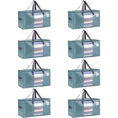 4/6/8 Pack Moving Bags, Comforter and Blanket Storage Bags for Closet, Moving Boxes, Boxes with Lids Alternative