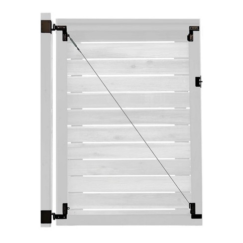 Adjust-A-Gate Unlimited Frameless Anti-Sag Gate Kit for Wood or Metal Gates, Fits Openings Up to 72" High and 84" Wide, Heavy-Duty Hardware Included - image 1 of 4