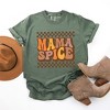 Simply Sage Market Women's Mama Spice Checkered Short Sleeve Garment Dyed Tee - 3 of 4