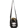 HalloweenCostumes.com One Size Women  Pirate Flag Treasure Costume Purse - Ideal Accessory for Halloween, Black/White/Purple - 2 of 3