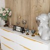 Famapy White 6 Drawer Dresser Metal Simple Pulls - 4 of 4