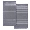 2pc Lucky Pestemal Beach Towel Black - Linum Home Textiles: Lightweight, Quick-Dry, 69x38 inches - 2 of 3