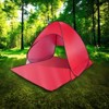 FURNIinspire Camping Tents Pop Up Beach Tent Sun Shade Shelter For Outdoor Beach Camping, Waterproof Tent Canopy, Red, 64.96"*59.06"*43.3" - 2 of 4