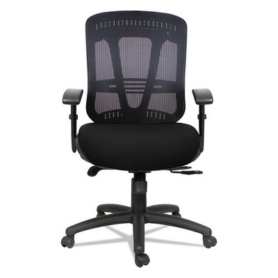 Black Mesh Mid-Back Executive Chair with Adjustable Arms