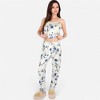 Anna-Kaci Lounge Women's Floral Print 3-Piece Pajama Set with Long Cardigan and Elastic Waist Pants - 4 of 4