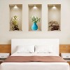 HomeRoots Set of Three Ana Faux Niche 3D Peel and Stick Wall Decals - 2 of 4