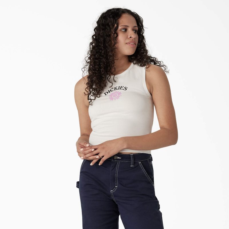 Dickies Women's Graphic Cropped Tank Top, 1 of 4