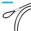 Unique Bargains Stainless Steel Stage Lighting Luggage Lock Double Loop Safety Lock Cables - 4 of 4