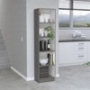 OUTSUPPLY Compact 5-Shelf Bookshelf for Small Rooms, Hallways & Apartments, Sturdy Manufactured Wood Bookcase - 2 of 4