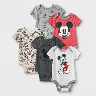 Baby Boys' 5pk Mickey Mouse Knit Short 