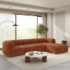 Christopher Knight Home Diego 12 2 " Modern L-Shaped High-Density Foam Sectional Sofa with Low Backrest Orange - 2 of 4