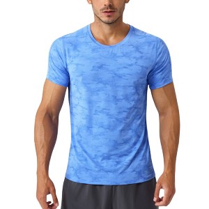 Anna-Kaci Active Men's Camo Print Short Sleeve Performance Tee with Quick-Dry Lightweight Stretch Fabric - 1 of 4