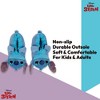 Ladies Lilo and Stitch Slippers - Ladies Classic Lilo and Stitch Big Face Plush Slippers - Disney Lilo and Stitch 3D Plush Slippers (Blue Stitch, 5/6) - 2 of 4