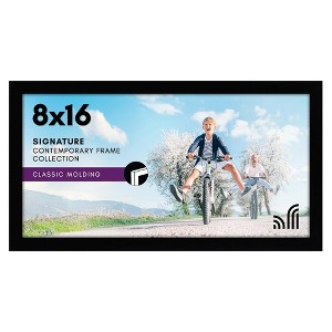 Americanflat 8x16 Picture Frame in Black - Composite Wood with Shatter Resistant Glass - Horizontal and Vertical Formats for Wall and Tabletop - 1 of 4