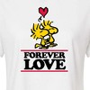 Women's - Peanuts - Forever Love Cropped Graphic T-Shirt - 2 of 4