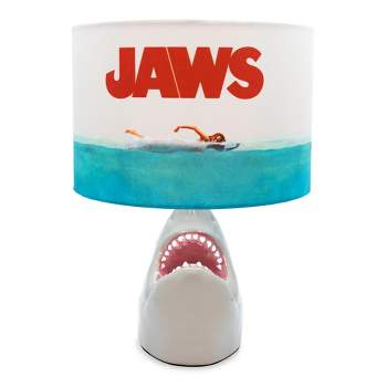 Ukonic JAWS Classic Movie Poster Desk Lamp With Shark Figural Sculpt | 13 Inches Tall