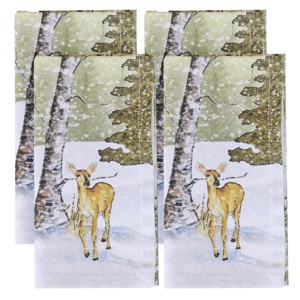 Park Designs Woodland Winter Green Napkin Set Of 4 - 1 of 4