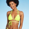 Women's Beaded Wrap Triangle Bikini Top - Wild Fable™ - image 3 of 4