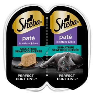 Sheba Perfect Portions Signature Seafood Flavor Pate Wet Cat Food - 2.64oz - 1 of 4