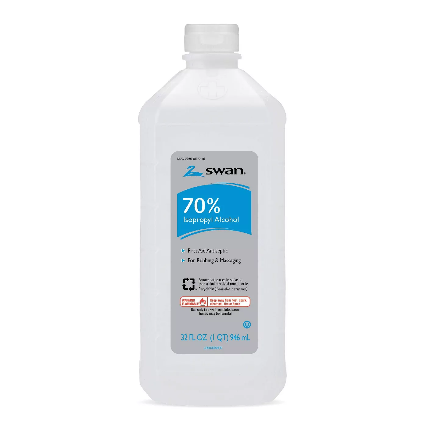 Swan 70% Isopropyl Alcohol - 32 fl oz - image 1 of 4