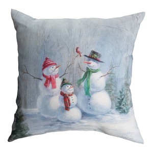 Woodland Holiday II Climaweave 18" Accent Pillow by Manual Woodworkers and Weavers - 1 of 3