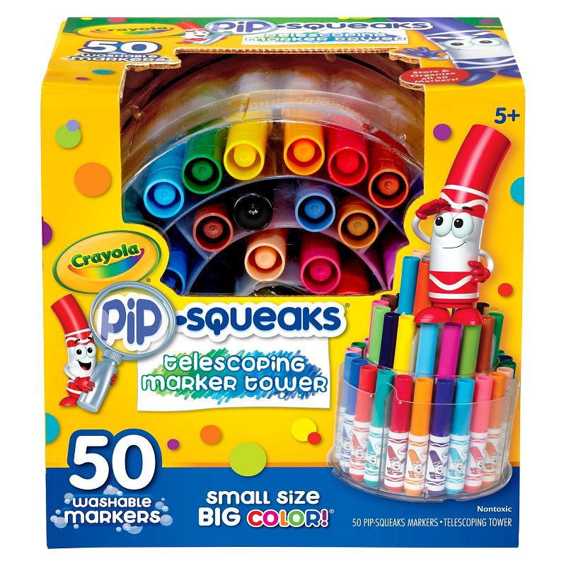 Crayola 50ct Pip Squeaks Marker Set, 1 of 12