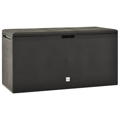 Storage Box Anthracite Polypropylene 44.9 x 18.5 x 23.6 in vidaXL