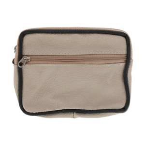 CTM Women's Cowhide Leather Zipper Coin Purse - 1 of 4