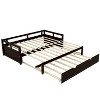 NicBex Twin to King Size Daybed with Trundle Wooden Day Bed Frame Extendable Daybed for Living Rooms and Bedrooms - 4 of 4