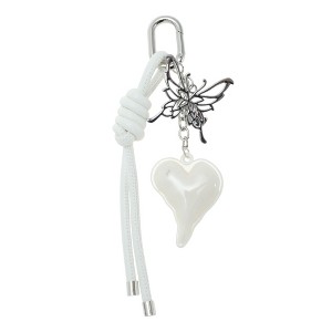 Unique Bargains Hearts Braided Rope Handbag Charm 1 Pc - 1 of 4