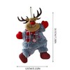BABYYER Christmas Plush  Doll Ornaments, Santa Claus, Reindeer, Snowman, and Bears Xmas Hanging for Home Holiday Decoration - 4 of 4