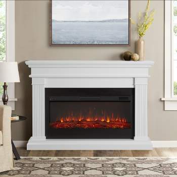 Real Flame Beau Electric Decorative Fireplace White