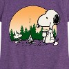 Girls' - Peanuts - Campfire Mugs Fitted Short Sleeve Graphic T-Shirt - 2 of 4