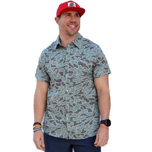 Burlebo Men's Performance Short Sleeve Button Up Shirt - 1 of 2