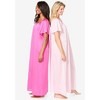 Only Necessities Plus Size 2-Pack Long Silky Gown - 4 of 4