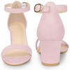 Perphy Women's Buckle Closure Ankle Strap Open Toe Block Heels Sandals - 2 of 4