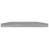 vidaXL Bookshelf Boards 4 pcs Concrete Gray 15.7 in.x7.9 in.x0.6 in. Engineered Wood - 3 of 4