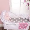 Everyday Kids 2-Pack Bassinet Sheets – 100% Cotton Jersey, Hearts & Dots Design, Fitted for Oval/Rectangle Mattresses, Baby Girl Co-Sleeper Compatible - 2 of 4