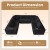 HOMLUX U-Shape Modular Sectional Sofa Couch, 27" Deep Seat Modern Minimalist Couches for Living Room, Style 5 - 2 of 4