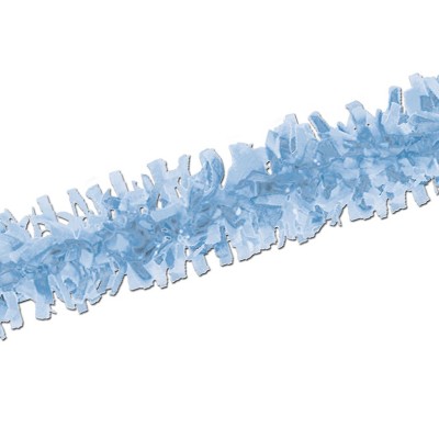 Beistle 25' Tissue Festooning Garland Light Blue 4/Pack 55599-LB