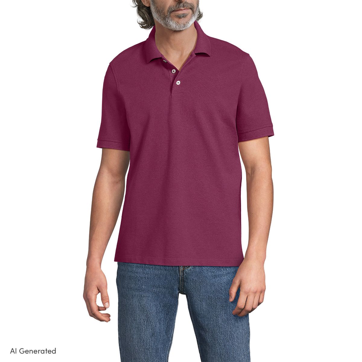 Lands' End Men's Short Sleeve Comfort-First Mesh Polo Shirt - thumbnail 9