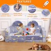 Kids Couch for Playroom, 8PCS Glowing Modular Kids Play Couch, Child Sectional Sofa Play Set for Nursery Gaming Reading - 4 of 4