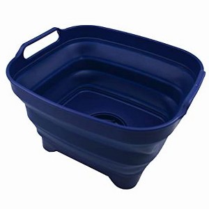 SAMMART 7.5L (2 Gallons) Collapsible Dishpan with Draining Plug - 1 of 4
