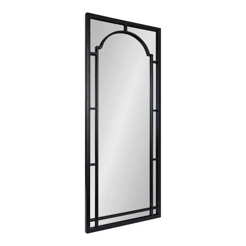 Mirror with black store metal frame