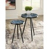 Signature Design by Ashley Contemporary Clairbelle Accent Table (Set of 2)  Teal - 2 of 4